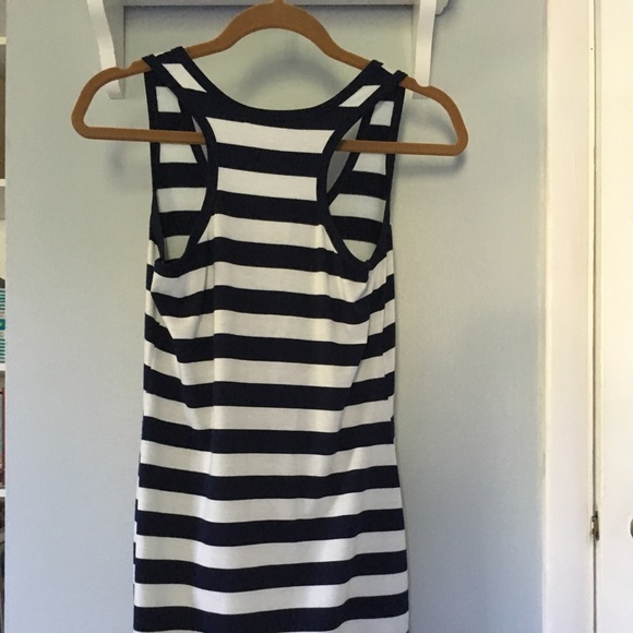 Racerback navy striped mini dress - Picture 5 of 5